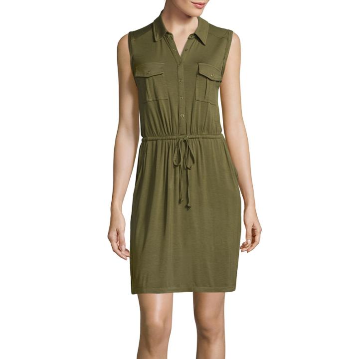 By Artisan Sleeveless Military Dress