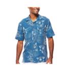 Island Shores&trade; Short-sleeve Silk Jacquard Camp Shirt