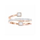 1/5ct. T.w. Diamond 14k Rose Gold Over Silver Ring
