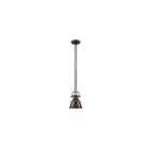 Duncan Mini Pendant With Rod In Rubbed Bronze
