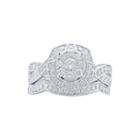 Cherished Hearts&trade; 1 Ct. T.w. Diamond 14k White Gold Milgrain Bridal Ring Set