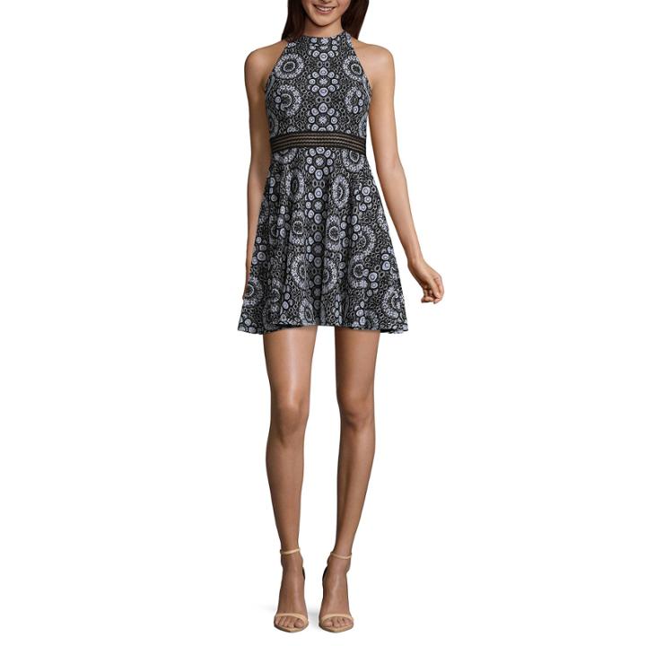 City Triangle Resort Sleeveless Medallion A-line Dress-juniors