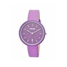 Crayo Womens Easy Purple Leather-band Watch With Date Cracr2409