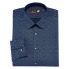 Jf J.ferrar Easy Care Stretch Long Sleeve Broadcloth Dots Dress Shirt - Slim