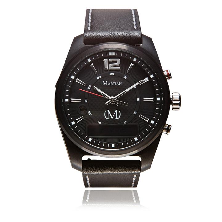 Martian Mens Mvoice Ae 01 Black Smart Watch-mvr03ae011