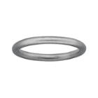 Personally Stackable Sterling Silver Satin Ring