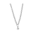 Silver Reflections&trade; Stainless Steel Heart-link Necklace