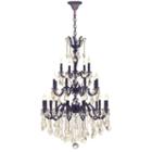 Versailles Collection 25 Light 3-tier Golden Teakcrystal Chandelier