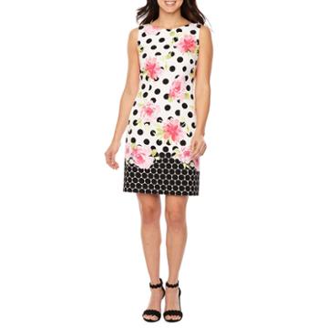 R & K Originals Sleeveless Floral Sheath Dress