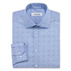 Collection By Michael Strahan Wrinkle Free Cotton Stretch Long Sleeve Woven Pattern Dress Shirt