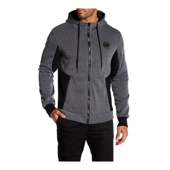 Tr Premium Mens Fashion Fleece Medallion Hoodie