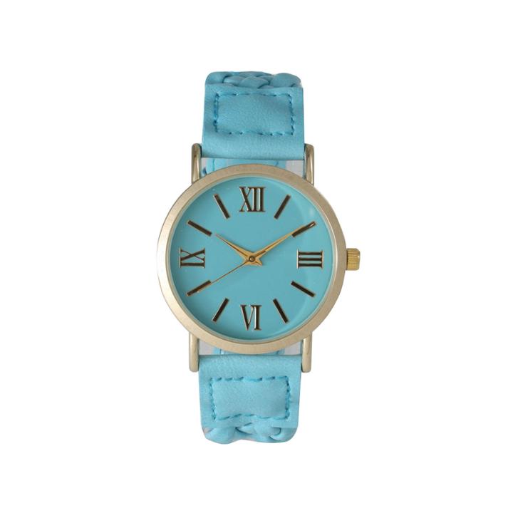 Olivia Pratt Womens Blue Strap Watch-14654lightblue