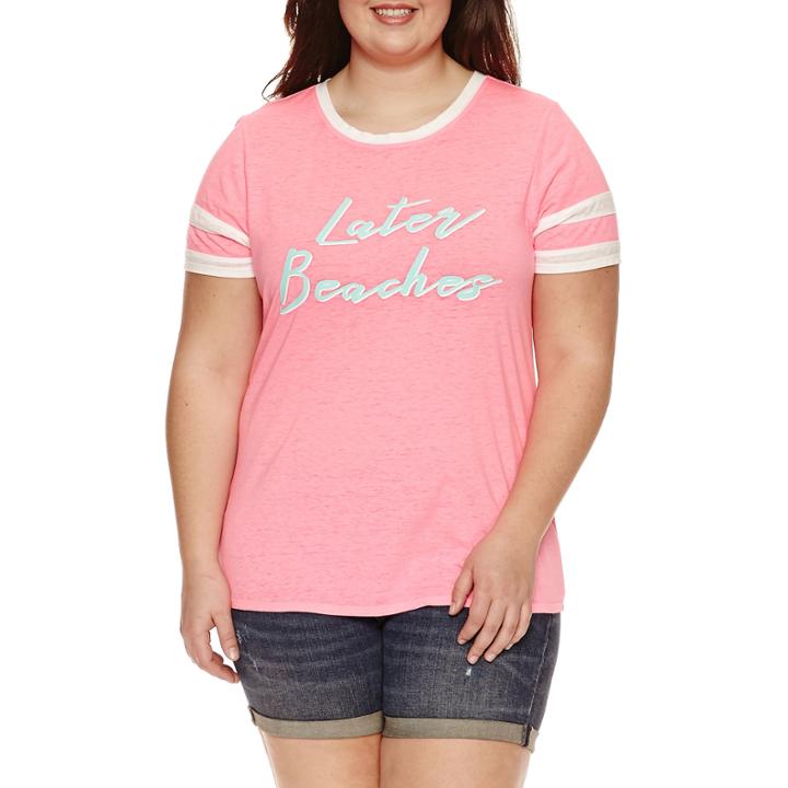Arizona Later Beaches Graphic T-shirt- Juniors Plus