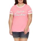 Arizona Later Beaches Graphic T-shirt- Juniors Plus