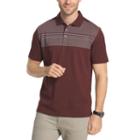 Van Heusen Short Sleeve Blocked Engineered Stripe Polo Shirt