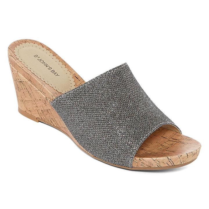St. John's Bay Addison Womens Wedge Sandals