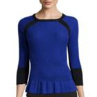 Worthington Long-sleeve Peplum Sweater - Tall