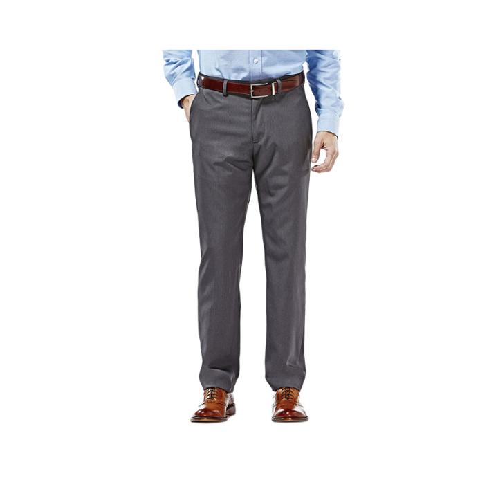 Haggar Eclo Stria Straight-fit Flat-front Pants