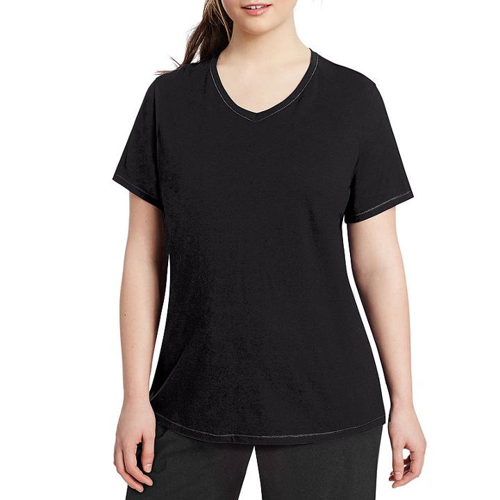 Champion Short Sleeve V Neck T-shirt - Plus