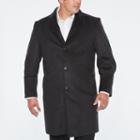 Stafford Wool Blend Vented Back Topcoat - Big And Tall