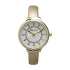 Olivia Pratt Womens Gold Tone Strap Watch-513990gold