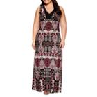 Jennie And Marlis Sleeveless Beaded Maxi Dress-plus