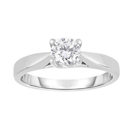 True Love, Celebrate Romance 3/4 Ct. Diamond Solitaire 14k White Gold Ring