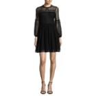 Coffee & Cake Long Sleeve A-line Dress-juniors
