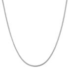Sterling Silver Semisolid Snake 23 Inch Chain Necklace