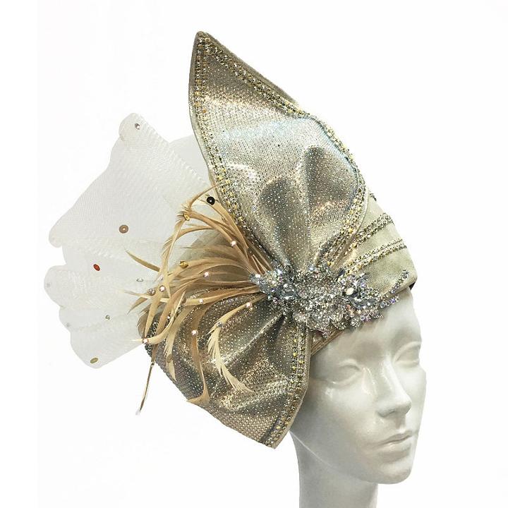 Whittall & Shon Pillbox Mesh Bow Derby Hat