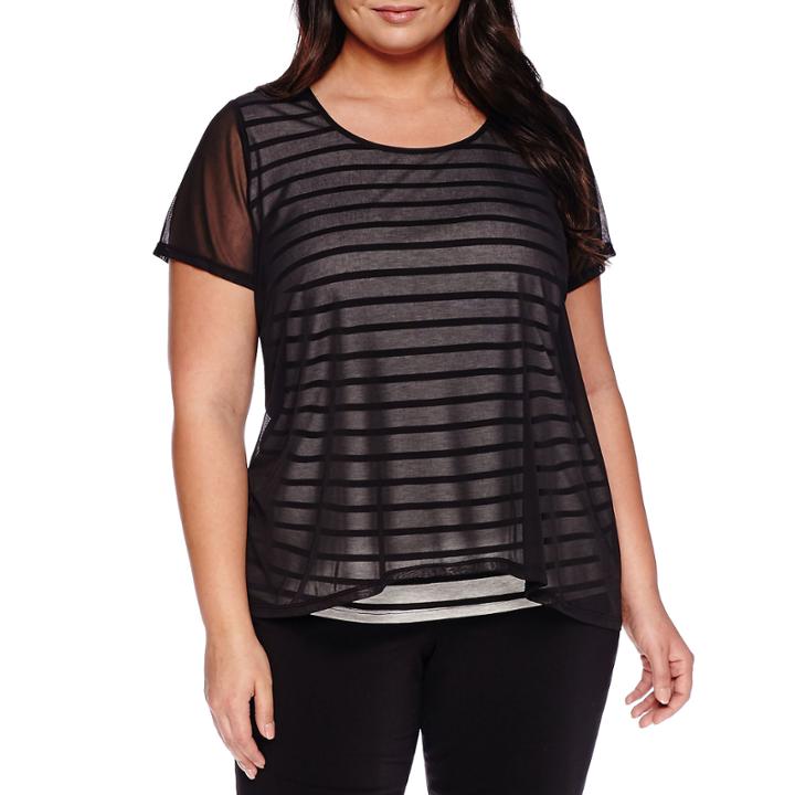 Alyx Short-sleeve Popover Top - Plus