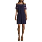 Spense Short Sleeve Peasant Dress