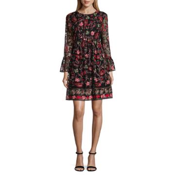 Weslee Rose Long Sleeve Fit & Flare Dress