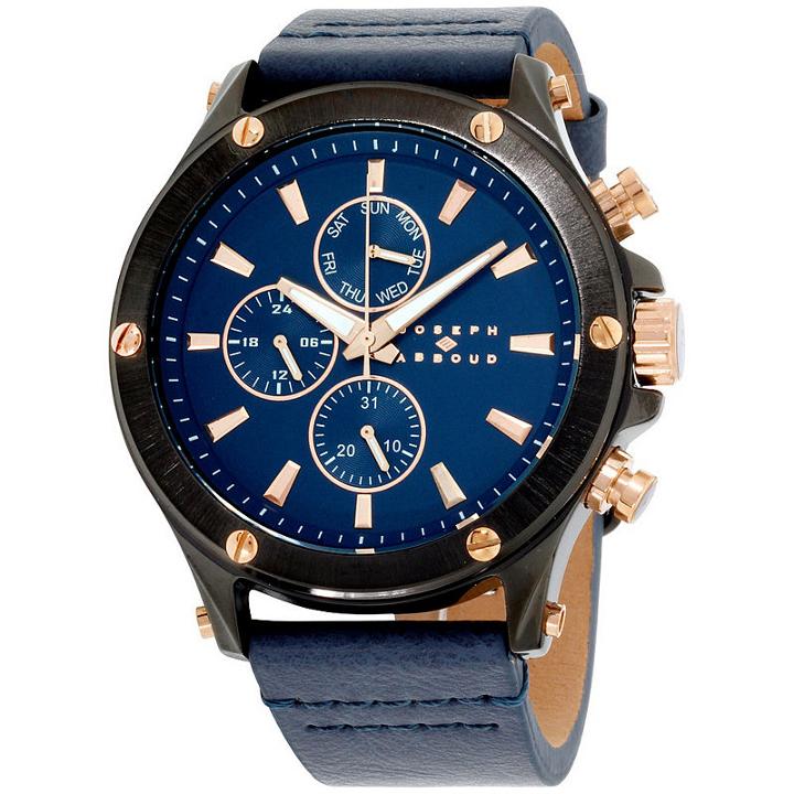 Joseph Abboud Mens Blue Strap Watch-ja3204bk648-709