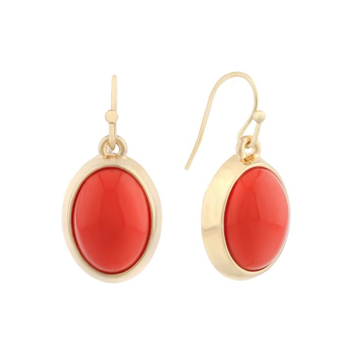 Liz Claiborne Orange Drop Earrings