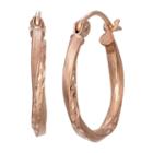 14k Rose Gold 16.1mm Hoop Earrings