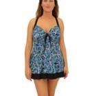 A Shore Fit Fantastical Paisley Dresskini 2 Piece Swimsuit