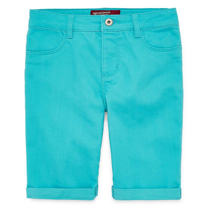 Arizona Denim Bermuda Shorts - Giirls 4-16 And Plus
