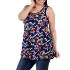 24/7 Comfort Apparel Le Grand Cirque Tunic Top Plus