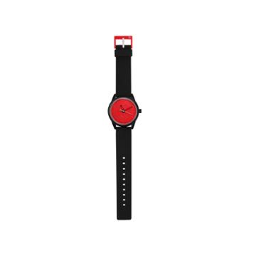 Smile Solar Black And White Strap Sports Watch