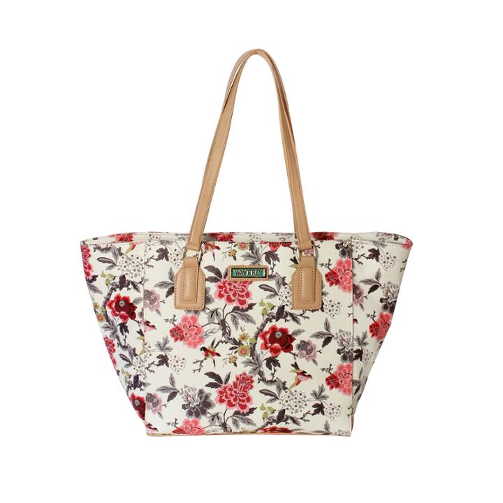 Waverly Bird Floral Large Tote Bag