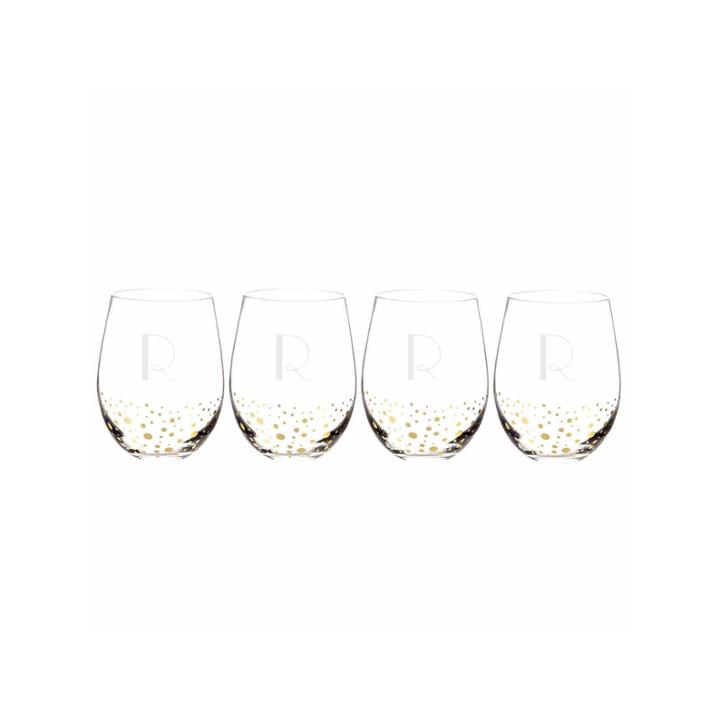 Cathy's Concepts Gold Dot 4-pc. Wine Glass