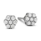 Diamond Blossom 1/3 Ct. T.w. Diamond Cluster Stud Earrings