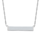Womens 10k White Gold Pendant Necklace