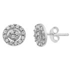Itsy Bitsy Itsy Bitsy Clear 7.8mm Round Stud Earrings