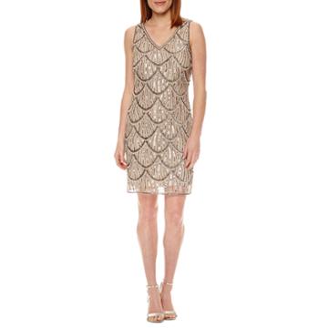 Prelude Sleeveless Sequin Evening Gown