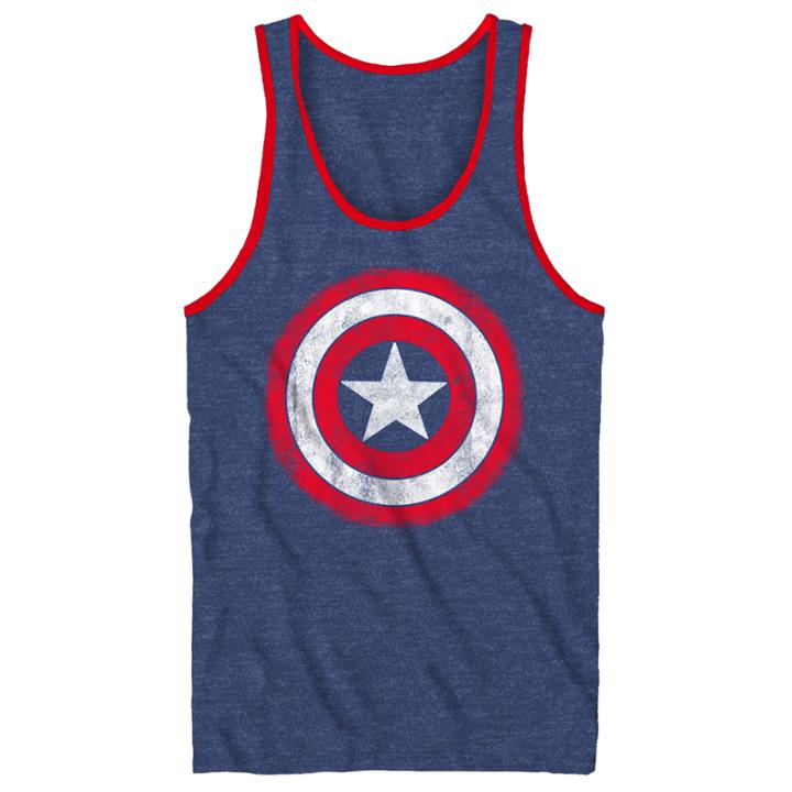 Novelty Season Captain America Tank Top