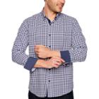 Society Of Threads Long Sleeve Gingham Button-front Shirt