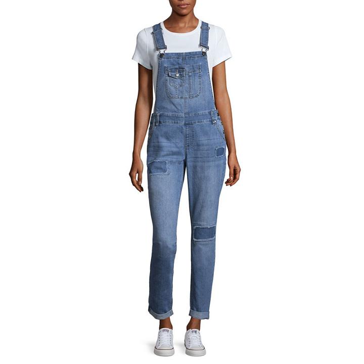 Blue Spice Sleeveless Overalls-juniors