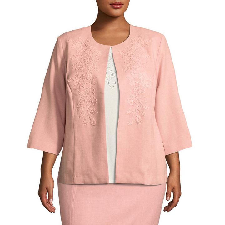 Alfred Dunner La Dolce Vita Soutache Jacket- Plus